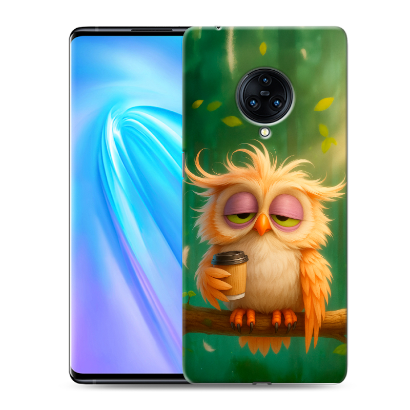 Пластиковый чехол на Vivo NEX 3 с принтом сова Пластиковый чехол на Vivo NEX 3 с принтом сова