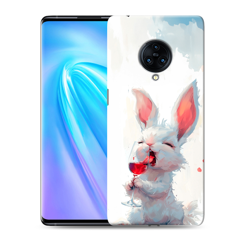 Пластиковый чехол на Vivo NEX 3 с принтом кролик зайчик Пластиковый чехол на Vivo NEX 3 с принтом кролик зайчик