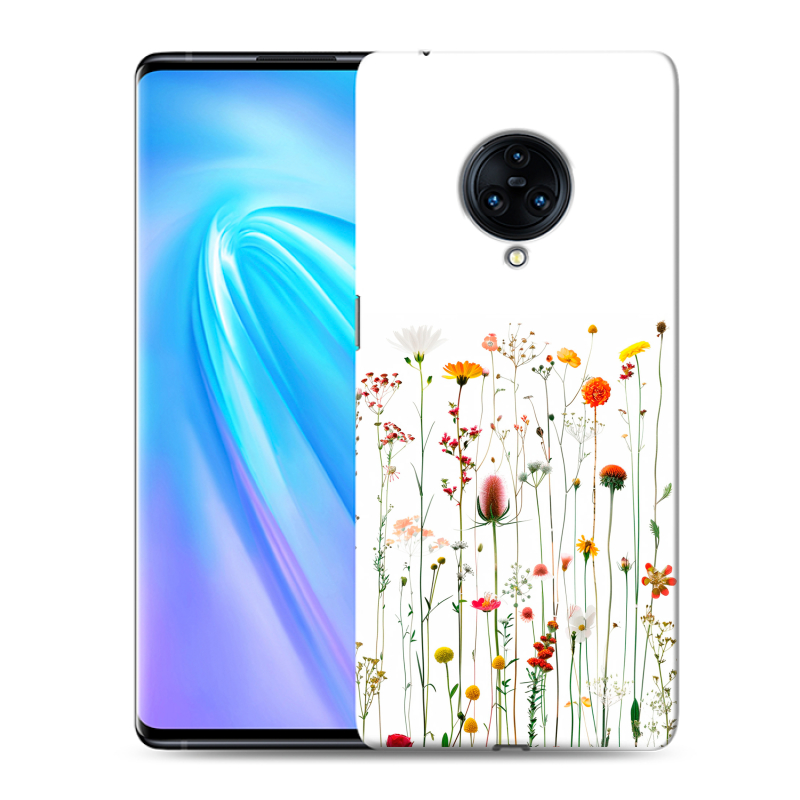 Пластиковый чехол на Vivo NEX 3 с принтом цветы Пластиковый чехол на Vivo NEX 3 с принтом цветы
