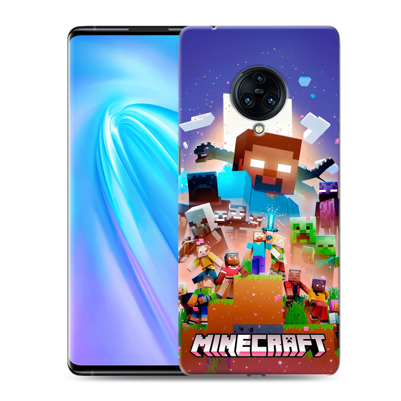 Пластиковый чехол на Vivo NEX 3 с принтом Майнкрафт Minecraft Пластиковый чехол на Vivo NEX 3 с принтом Майнкрафт Minecraft