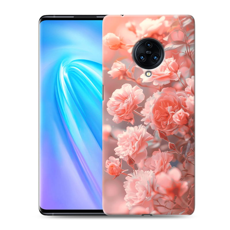 Пластиковый чехол на Vivo NEX 3 с принтом Розы цветы Пластиковый чехол на Vivo NEX 3 с принтом Розы цветы