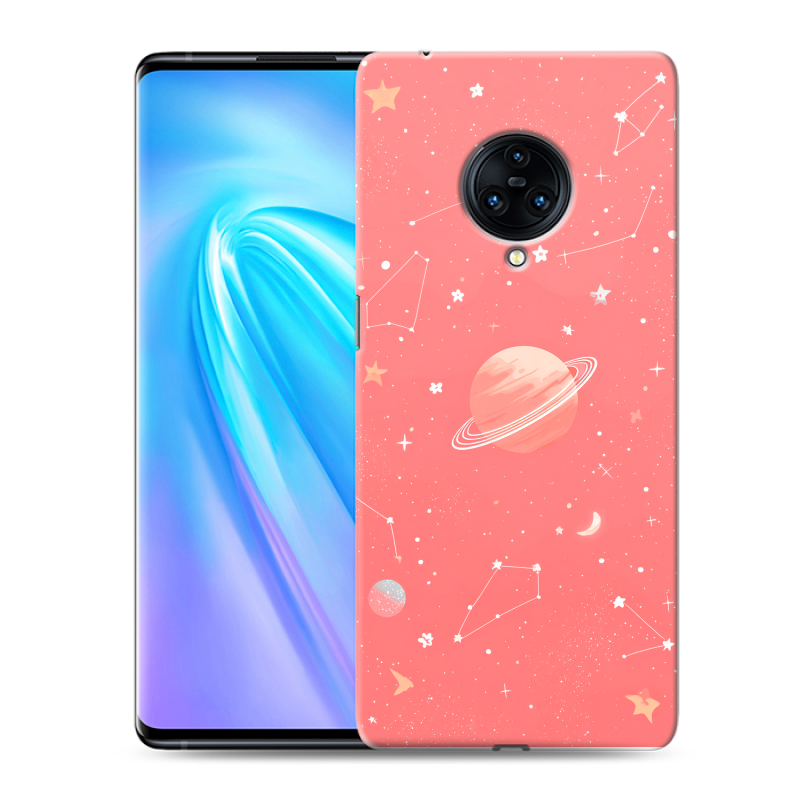 Пластиковый чехол на Vivo NEX 3 с принтом Розовый космос Пластиковый чехол на Vivo NEX 3 с принтом Розовый космос