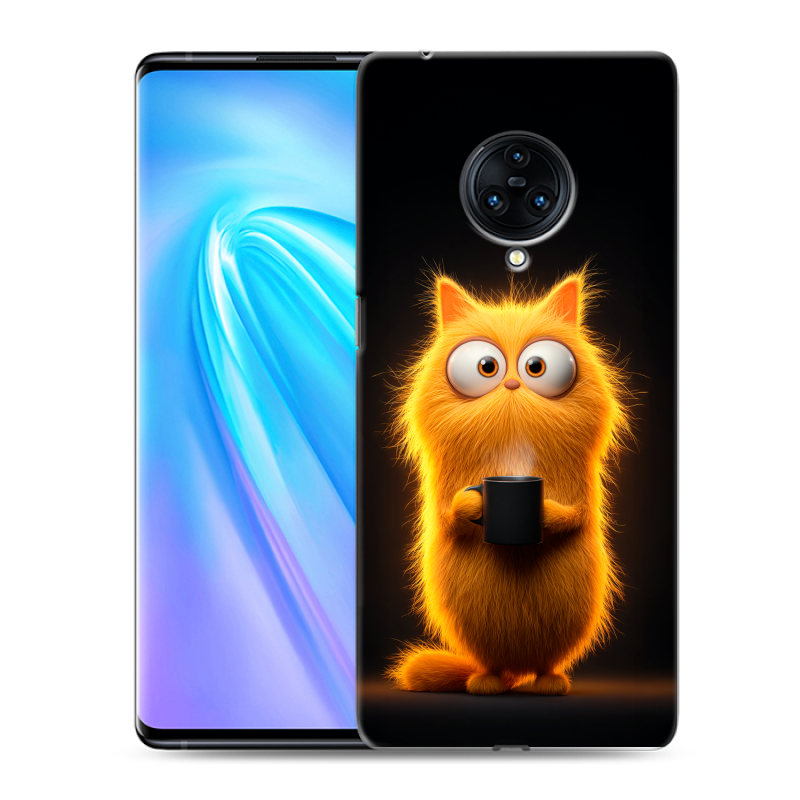 Пластиковый чехол на Vivo NEX 3 с принтом Смешной кот Пластиковый чехол на Vivo NEX 3 с принтом Смешной кот