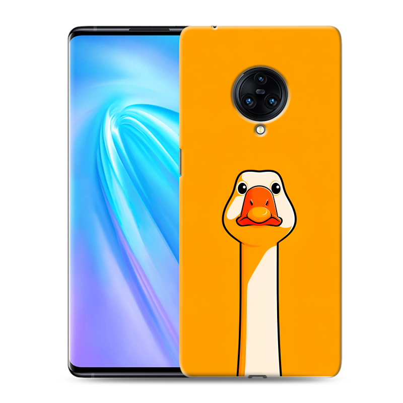 Пластиковый чехол на Vivo NEX 3 с принтом Смешная утка Пластиковый чехол на Vivo NEX 3 с принтом Смешная утка