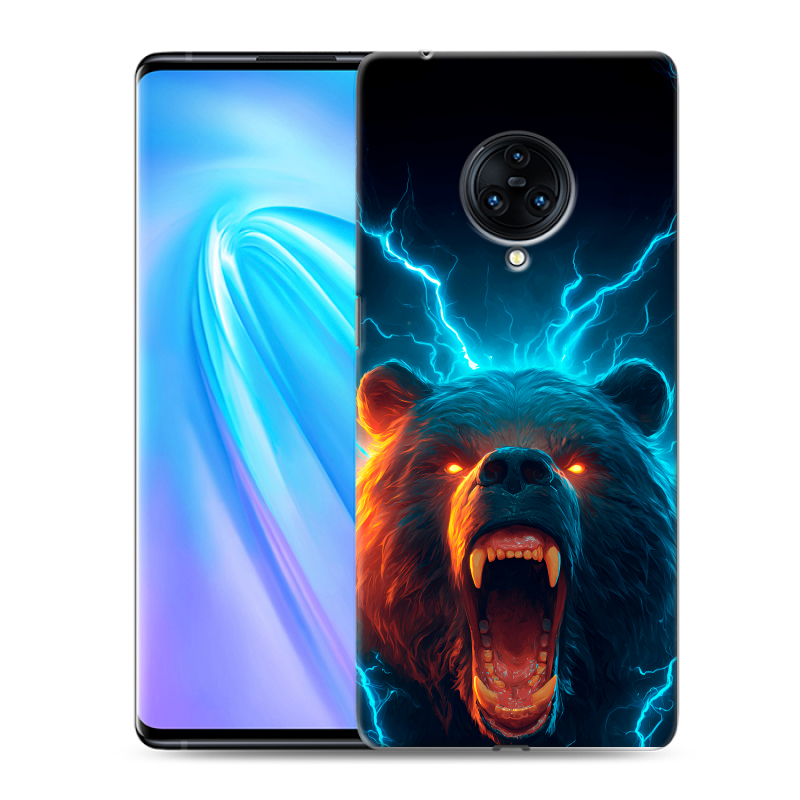 Пластиковый чехол на Vivo NEX 3 с принтом Медведь Пластиковый чехол на Vivo NEX 3 с принтом Медведь