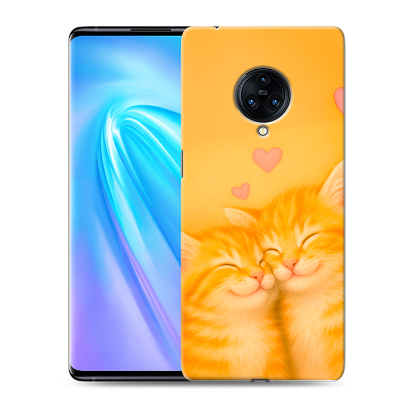 Пластиковый чехол на Vivo NEX 3 с принтом Милые котята Пластиковый чехол на Vivo NEX 3 с принтом Милые котята