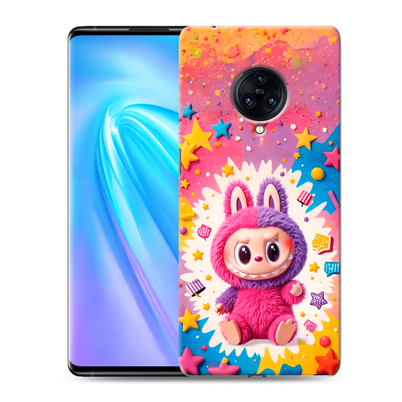 Пластиковый чехол на Vivo NEX 3 с принтом Labubu Лабубу Пластиковый чехол на Vivo NEX 3 с принтом Labubu Лабубу