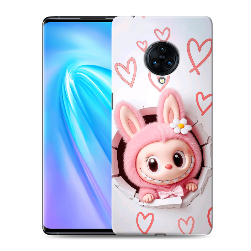 Пластиковый чехол на Vivo NEX 3 с принтом Labubu Лабубу Пластиковый чехол на Vivo NEX 3 с принтом Labubu Лабубу