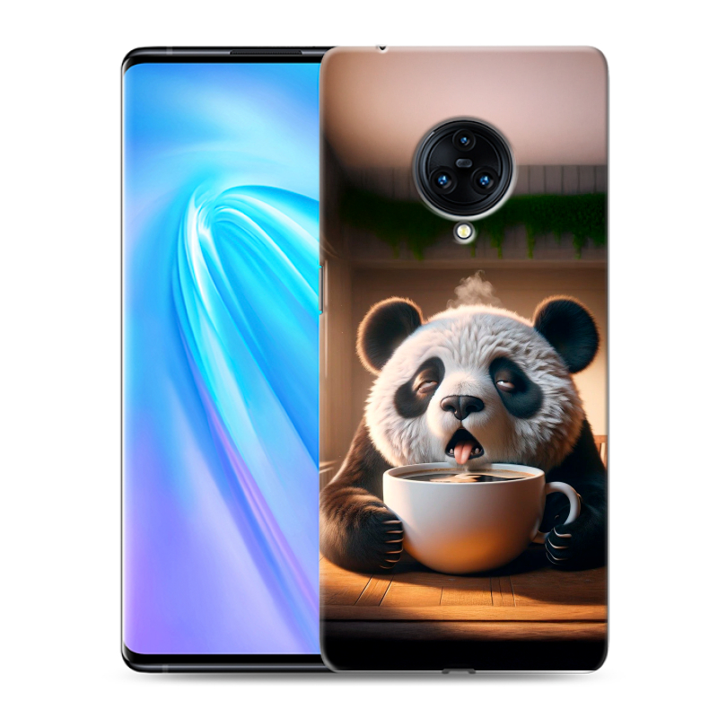Пластиковый чехол на Vivo NEX 3 с принтом смешная панда Пластиковый чехол на Vivo NEX 3 с принтом смешная панда