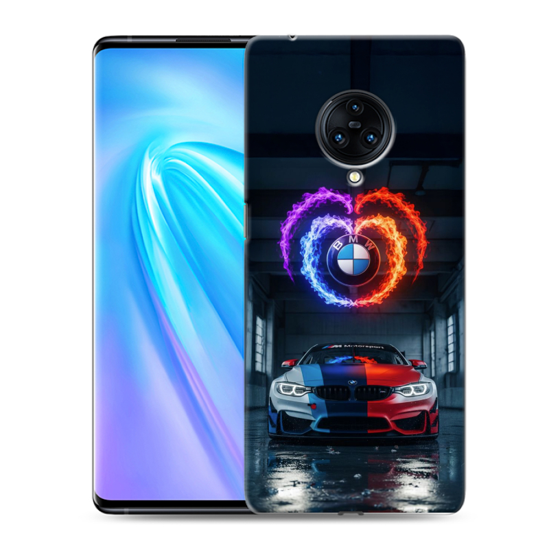 Пластиковый чехол на Vivo NEX 3 с принтом BMW БМВ Пластиковый чехол на Vivo NEX 3 с принтом BMW БМВ