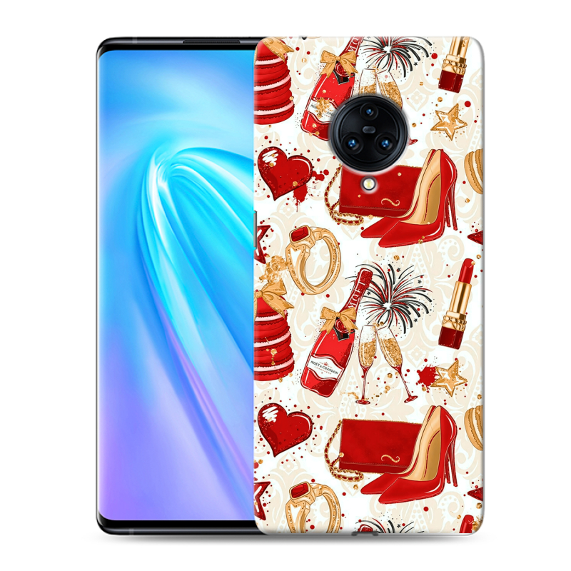 Пластиковый чехол на Vivo NEX 3 с принтом Новый год Пластиковый чехол на Vivo NEX 3 с принтом Новый год