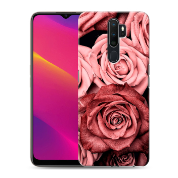 Силиконовый противоударный чехол на OPPO A5 (2020) с принтом Цветы розы Силиконовый противоударный чехол на OPPO A5 (2020) с принтом Цветы розы