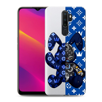 Силиконовый противоударный чехол на OPPO A5 (2020) с принтом Луи робот Силиконовый противоударный чехол на OPPO A5 (2020) с принтом Луи робот