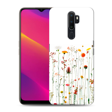 Силиконовый противоударный чехол на OPPO A5 (2020) с принтом цветы Силиконовый противоударный чехол на OPPO A5 (2020) с принтом цветы