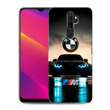 Силиконовый противоударный чехол на OPPO A5 (2020) с принтом БМВ BMW