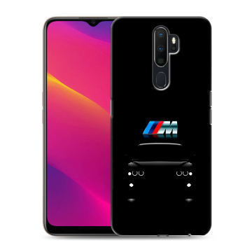 Силиконовый противоударный чехол на OPPO A5 (2020) с принтом БМВ BMW