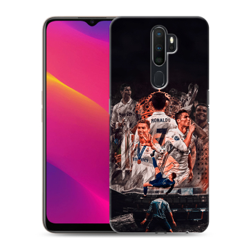 Силиконовый противоударный чехол на OPPO A5 (2020) с принтом Реал Роналдо Real Ronaldo Силиконовый противоударный чехол на OPPO A5 (2020) с принтом Реал Роналдо Real Ronaldo