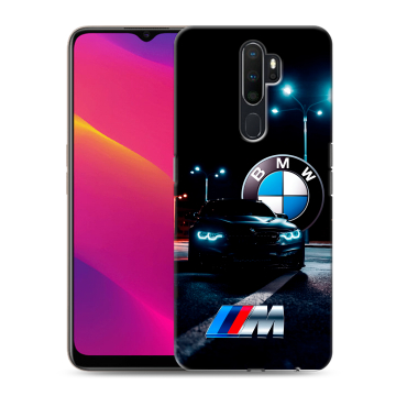 Силиконовый противоударный чехол на OPPO A5 (2020) с принтом БМВ BMW