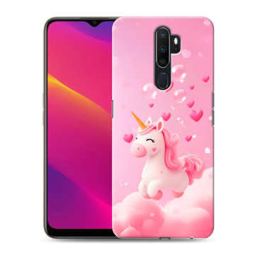 Силиконовый противоударный чехол на OPPO A5 (2020) с принтом Единорог