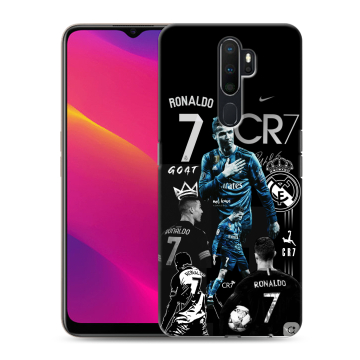 Силиконовый противоударный чехол на OPPO A5 (2020) с принтом Реал Роналдо Силиконовый противоударный чехол на OPPO A5 (2020) с принтом Реал Роналдо