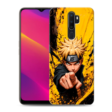 Силиконовый противоударный чехол на OPPO A5 (2020) с принтом Naruto Наруто