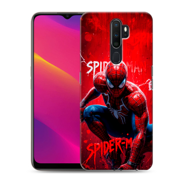 Силиконовый противоударный чехол на OPPO A5 (2020) с принтом Spiderman Человек паук