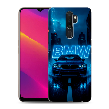 Силиконовый противоударный чехол на OPPO A5 (2020) с принтом BMW БМВ