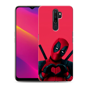 Силиконовый противоударный чехол на OPPO A5 (2020) с принтом Дедпул Deadpool