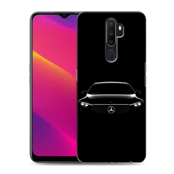 Силиконовый противоударный чехол на OPPO A5 (2020) с принтом Mercedes Мерседес