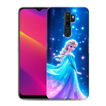 Силиконовый противоударный чехол на OPPO A5 (2020) с принтом Холодное сердце Frozen