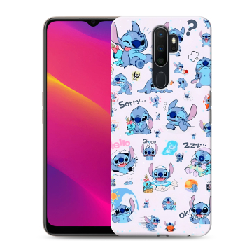 Силиконовый противоударный чехол на OPPO A5 (2020) с принтом Лило и Стич Силиконовый противоударный чехол на OPPO A5 (2020) с принтом Лило и Стич