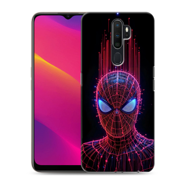 Силиконовый противоударный чехол на OPPO A5 (2020) с принтом Spiderman Человек паук Силиконовый противоударный чехол на OPPO A5 (2020) с принтом Spiderman Человек паук