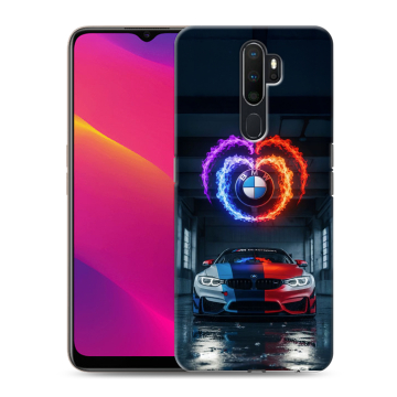 Силиконовый противоударный чехол на OPPO A5 (2020) с принтом BMW БМВ Силиконовый противоударный чехол на OPPO A5 (2020) с принтом BMW БМВ