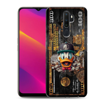 Силиконовый противоударный чехол на OPPO A5 (2020) с принтом Дональд Дак Доллар Силиконовый противоударный чехол на OPPO A5 (2020) с принтом Дональд Дак Доллар