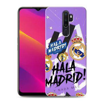 Силиконовый противоударный чехол на OPPO A5 (2020) с принтом Real Madrid Реал Мадрид