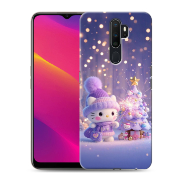 Силиконовый противоударный чехол на OPPO A5 (2020) с принтом Новый год Силиконовый противоударный чехол на OPPO A5 (2020) с принтом Новый год