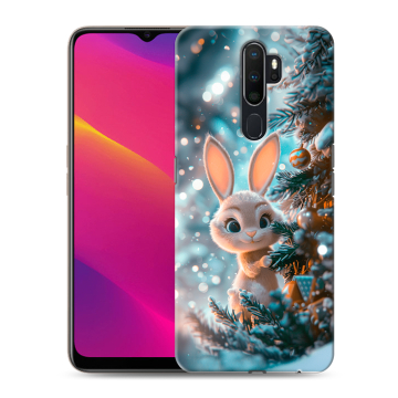 Силиконовый противоударный чехол на OPPO A5 (2020) с принтом Новый год Силиконовый противоударный чехол на OPPO A5 (2020) с принтом Новый год