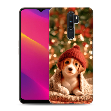 Силиконовый противоударный чехол на OPPO A5 (2020) с принтом Новый год Силиконовый противоударный чехол на OPPO A5 (2020) с принтом Новый год