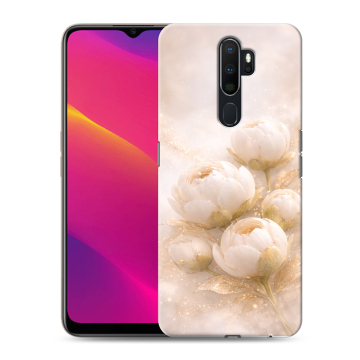 Силиконовый противоударный чехол на OPPO A5 (2020) с принтом женский