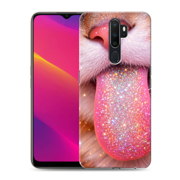 Силиконовый противоударный чехол на OPPO A5 (2020) с принтом для девочек