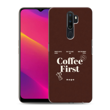 Силиконовый противоударный чехол на OPPO A5 (2020) с принтом женский