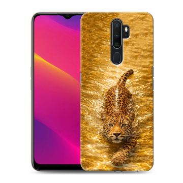 Силиконовый противоударный чехол на OPPO A5 (2020) с принтом женский Силиконовый противоударный чехол на OPPO A5 (2020) с принтом женский