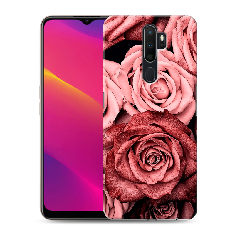 Силиконовый противоударный чехол на OPPO A5 (2020) с принтом Цветы розы Силиконовый противоударный чехол на OPPO A5 (2020) с принтом Цветы розы