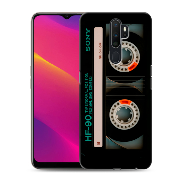 Силиконовый противоударный чехол на OPPO A9 (2020) с принтом Кассета Силиконовый противоударный чехол на OPPO A9 (2020) с принтом Кассета