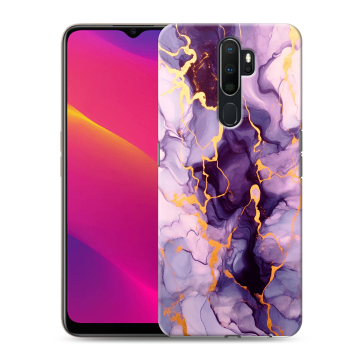 Силиконовый противоударный чехол на OPPO A9 (2020) с принтом Мрамор Силиконовый противоударный чехол на OPPO A9 (2020) с принтом Мрамор