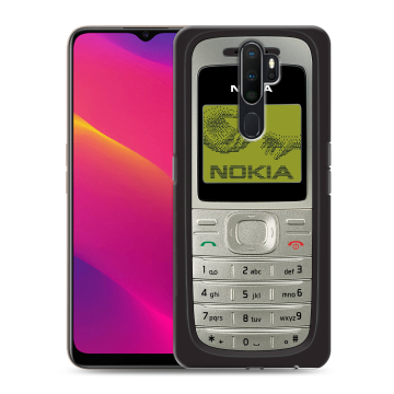 Силиконовый противоударный чехол на OPPO A9 (2020) с принтом Ретро Нокия