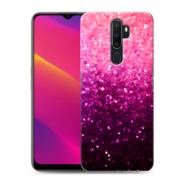 Силиконовый противоударный чехол на OPPO A9 (2020) с принтом Блестки Силиконовый противоударный чехол на OPPO A9 (2020) с принтом Блестки