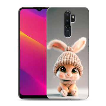 Силиконовый противоударный чехол на OPPO A9 (2020) с принтом Кролик Силиконовый противоударный чехол на OPPO A9 (2020) с принтом Кролик