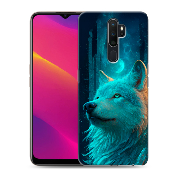 Силиконовый противоударный чехол на OPPO A9 (2020) с принтом бабочки саккура Силиконовый противоударный чехол на OPPO A9 (2020) с принтом бабочки саккура