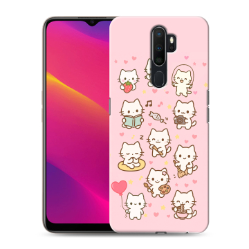 Силиконовый противоударный чехол на OPPO A9 (2020) с принтом Hello Kitty Хелоу Кити